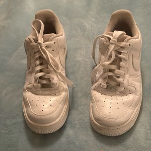 Nike AF1  size 8 women’s , white white done